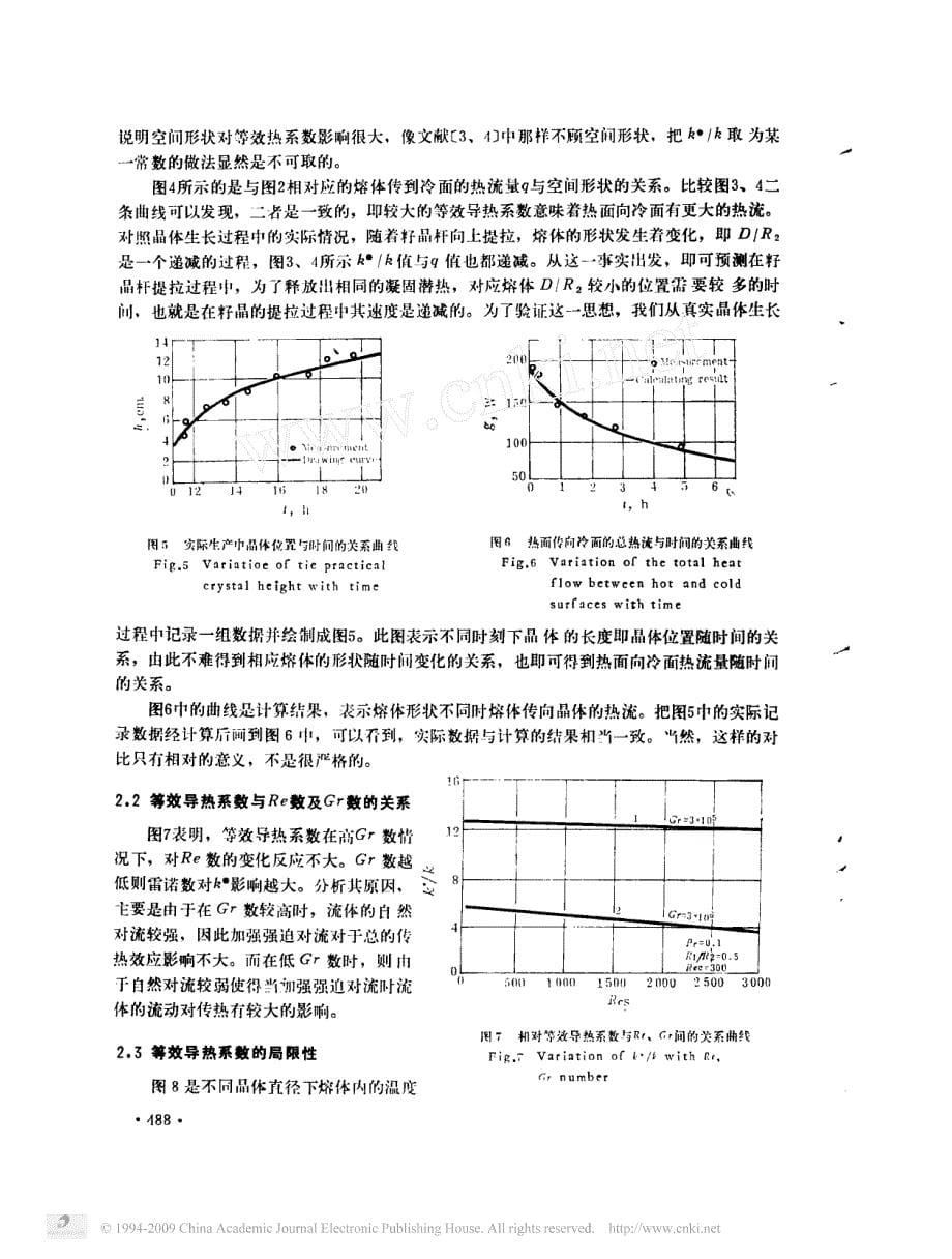 混合对流圆柱形封闭空间的等效导热系数及其应用_第5页