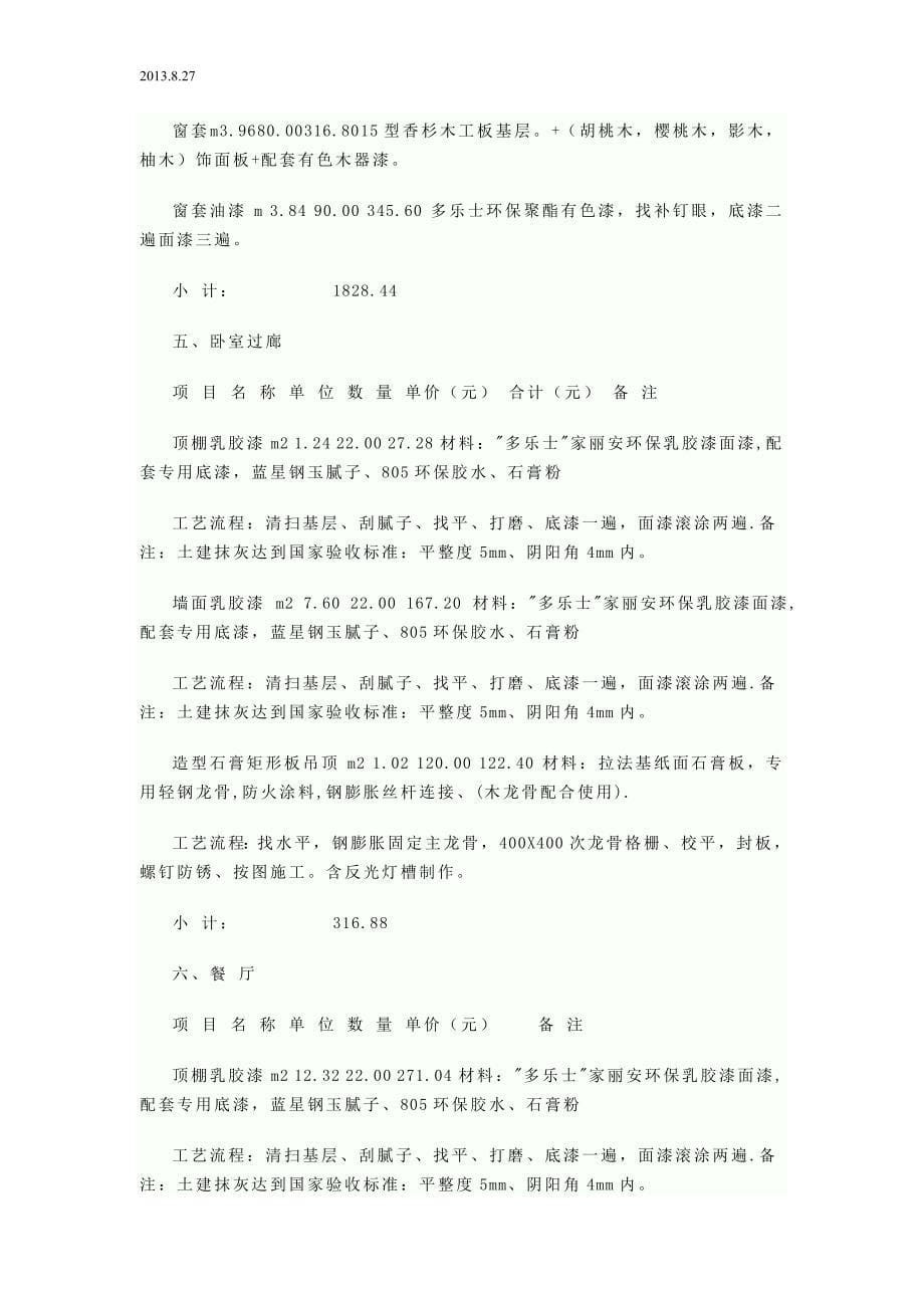 合肥装修材料价格表_家装预算参考_第5页