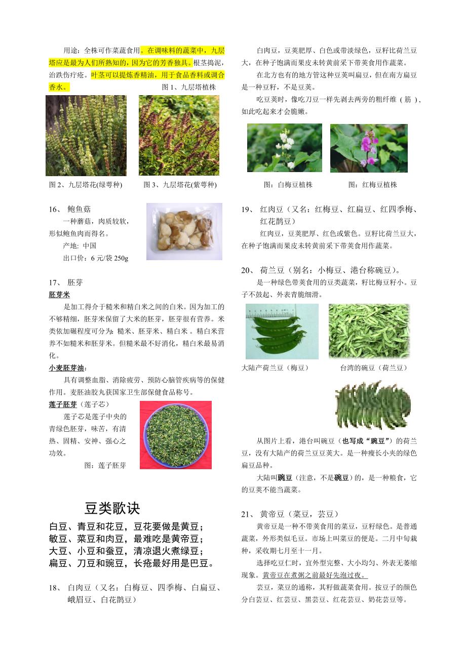 保健蔬菜南北方别名_第3页