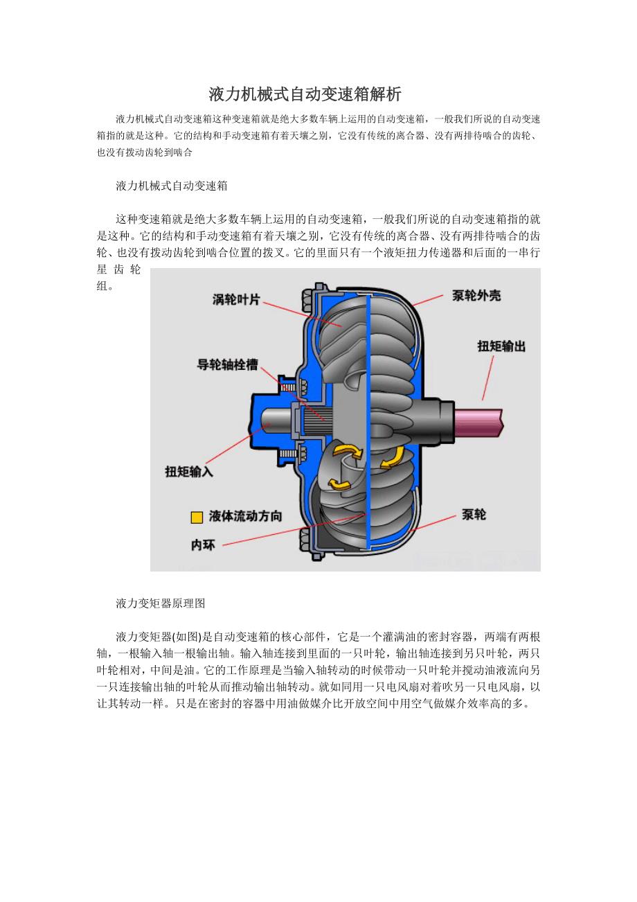 液力机械式自动变速箱解析_第1页