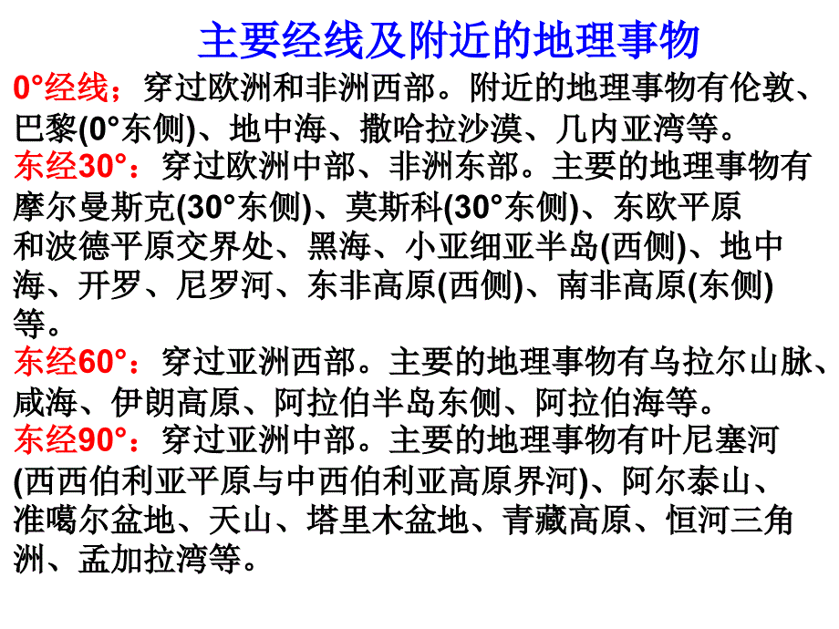 中学地理知识点——重要经纬线_第1页