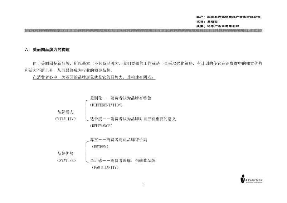 地产广告公司策划案集-美丽园品牌经营战略思路_第5页