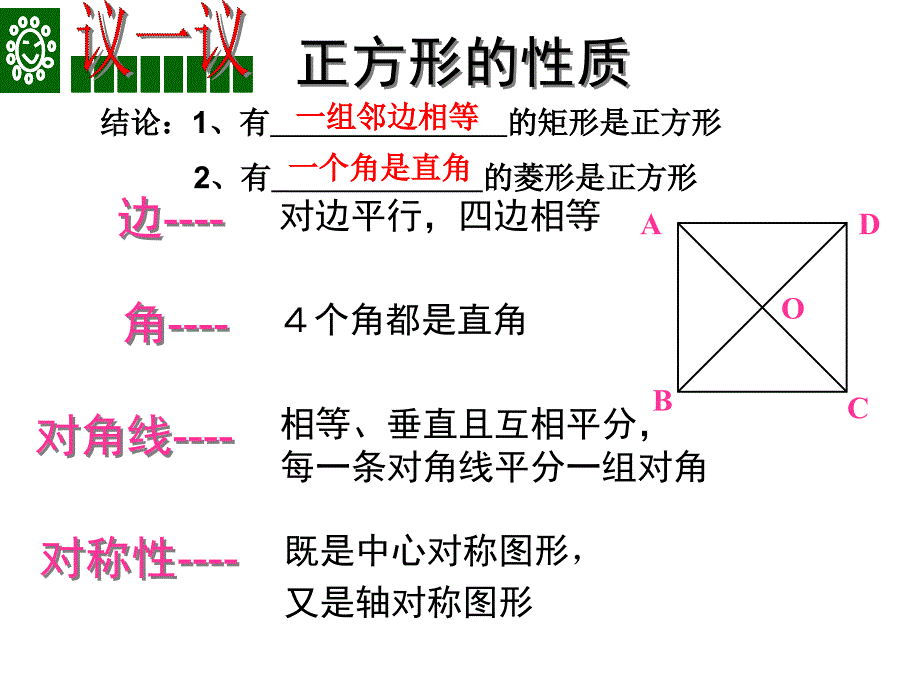 华师大版八年级上正方形性质 _第4页