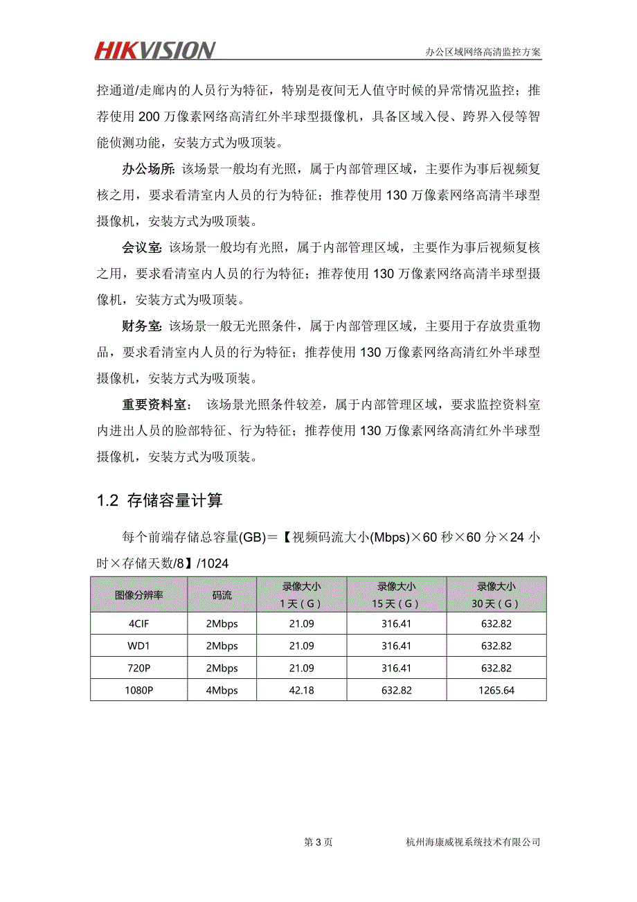 办公区域网络高清监控(小型)_第3页