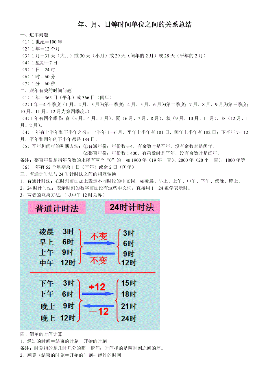 年月日等时间单位关系总结_第1页