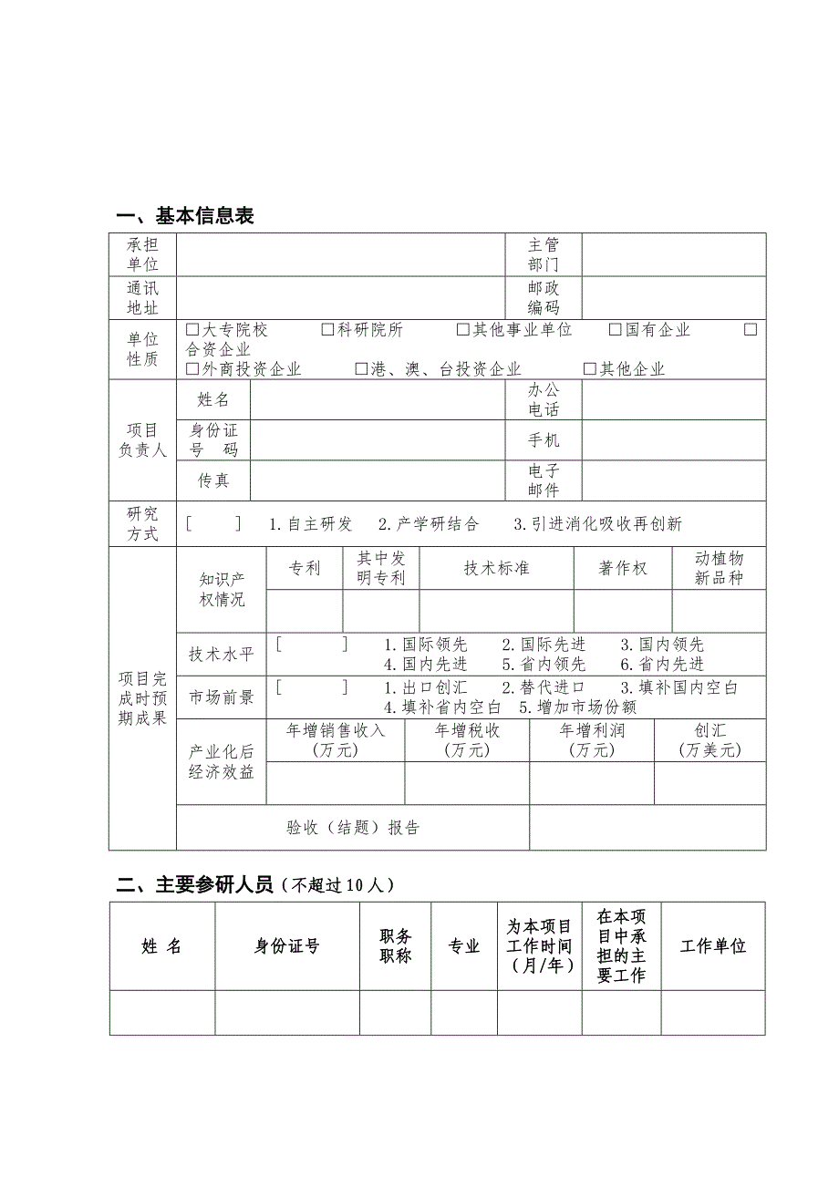 邵阳市科技计划项目合同书_第3页