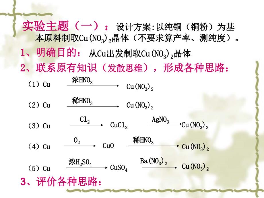 化学实验方案的设计思路与评价_第3页