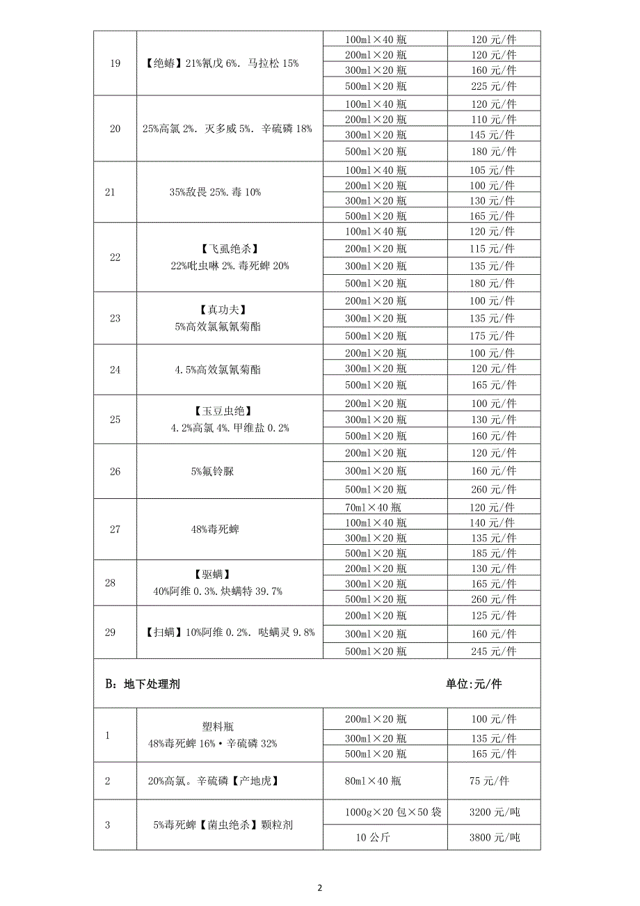 龙格生物2013年价格表_第2页