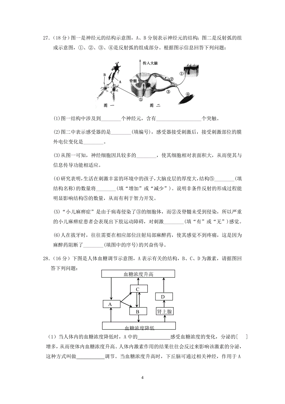 高二9月月考试题_第4页