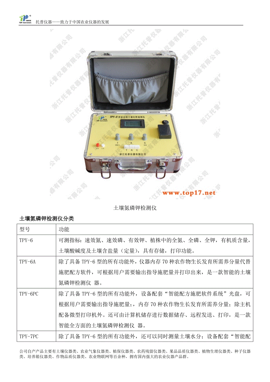 土壤氮磷钾检测仪技术说明书_第2页