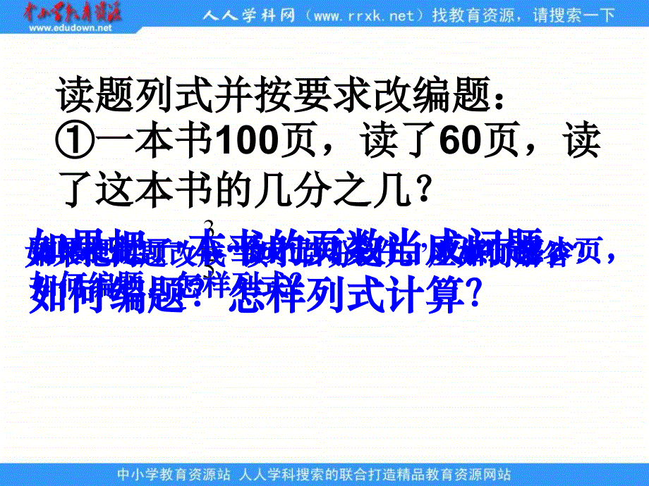 北师大版五年级下册《分数百分数应用题复习》ppt课件_第3页