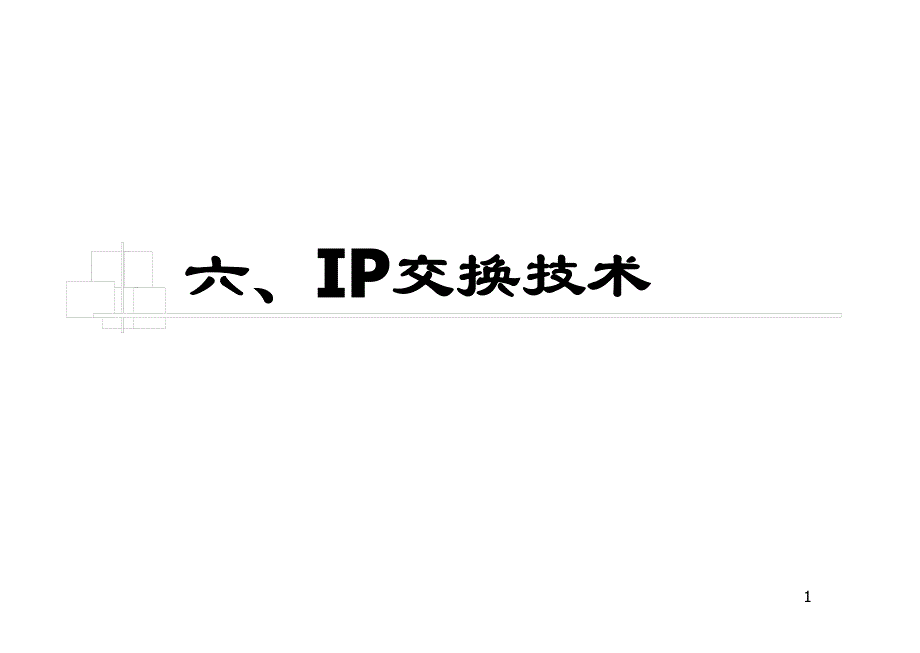 交换原理IP交换技术_第1页