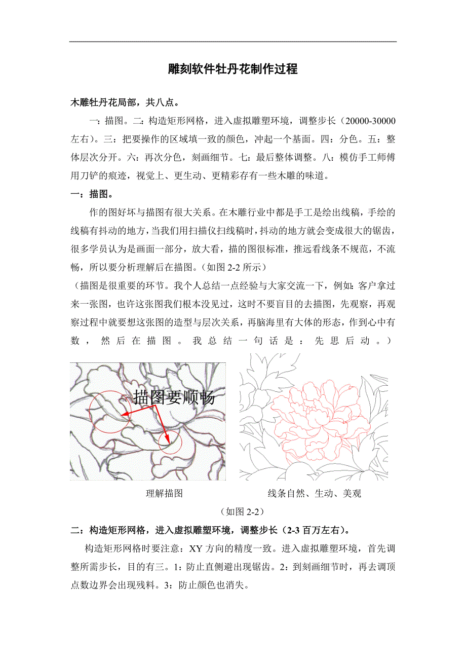 立体雕刻软件牡丹花制作过程_第1页