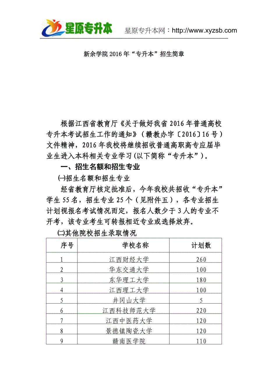 2016年新余学院“专升本”_第1页