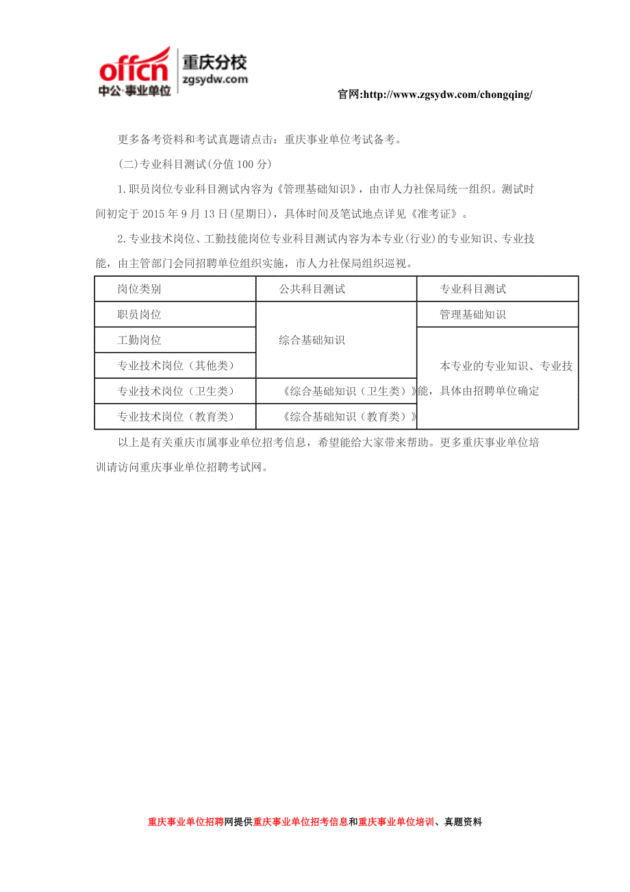 2016重庆市属事业单位面试真题_第3页