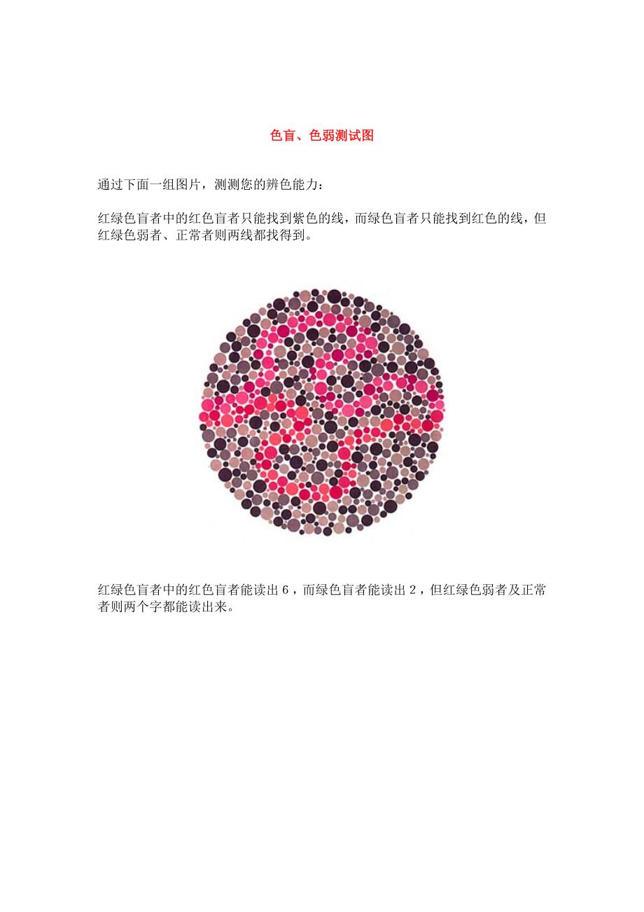 色盲色弱测试图(精编版)_第1页