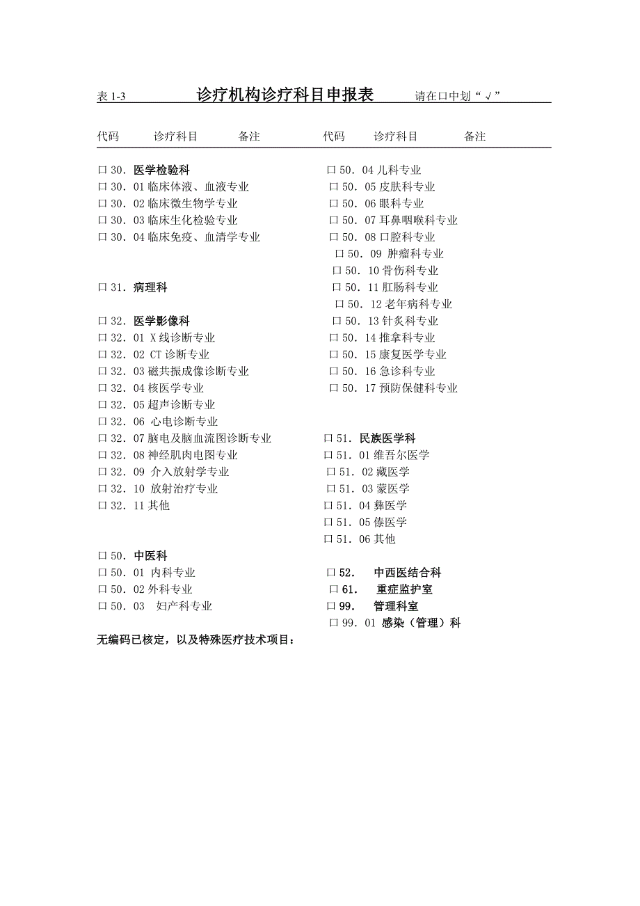 医疗机构申请体检诊疗科目审核表_第4页