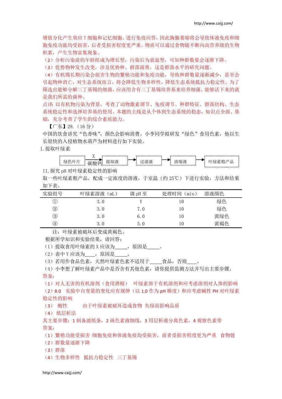 高考生物开心练习题2_第5页