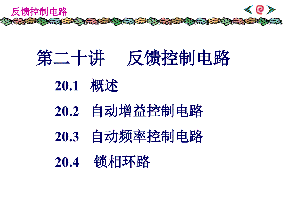 反馈控制电路_第1页
