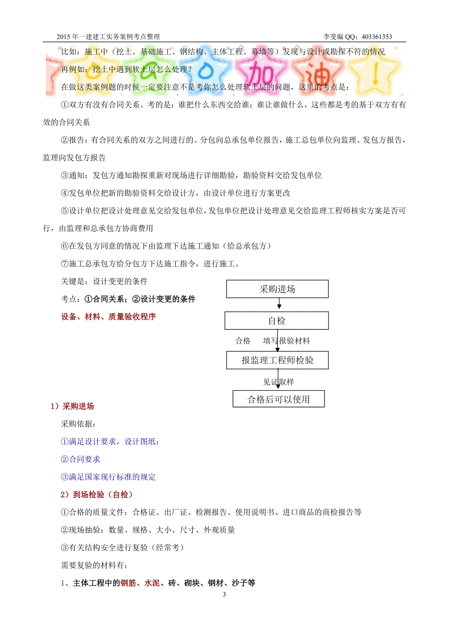 2018年一级建造师建筑实务案例答题技巧及考点整合与真题统计_第3页