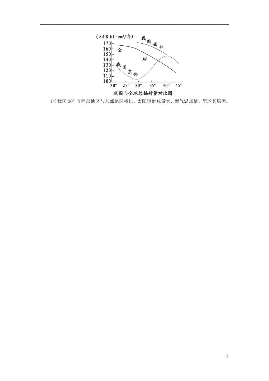 2014版高考地理总复习 第1章 第2节 宇宙中的地球和地球的圈层结构落实精练_第5页