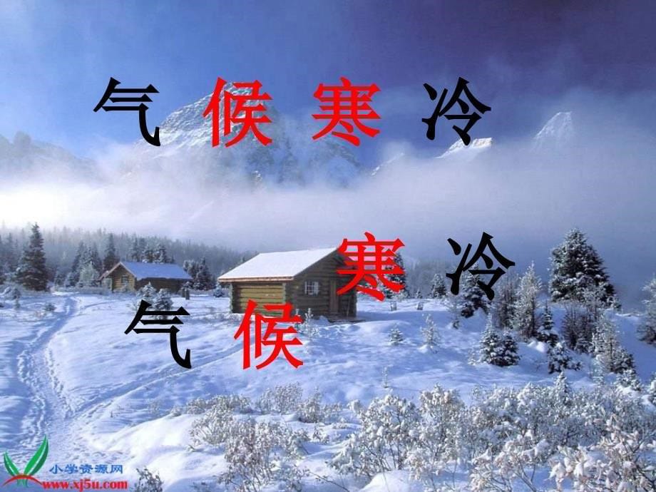 北京版二年级上册《冬天到，雪花飘》ppt课件_第5页