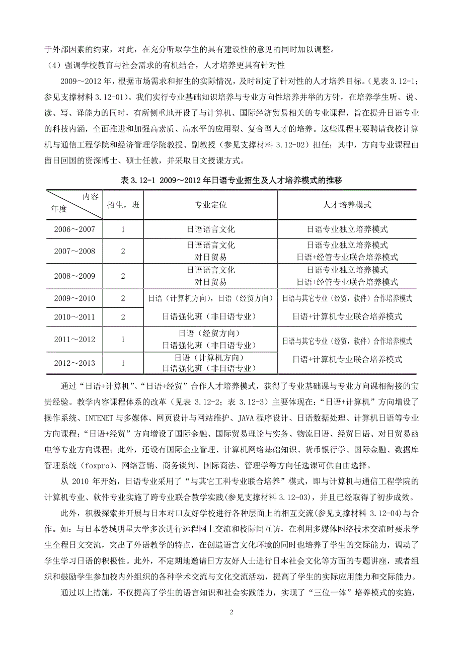 日语+经贸、与其它工科专业联合培养等模式,提高_第2页