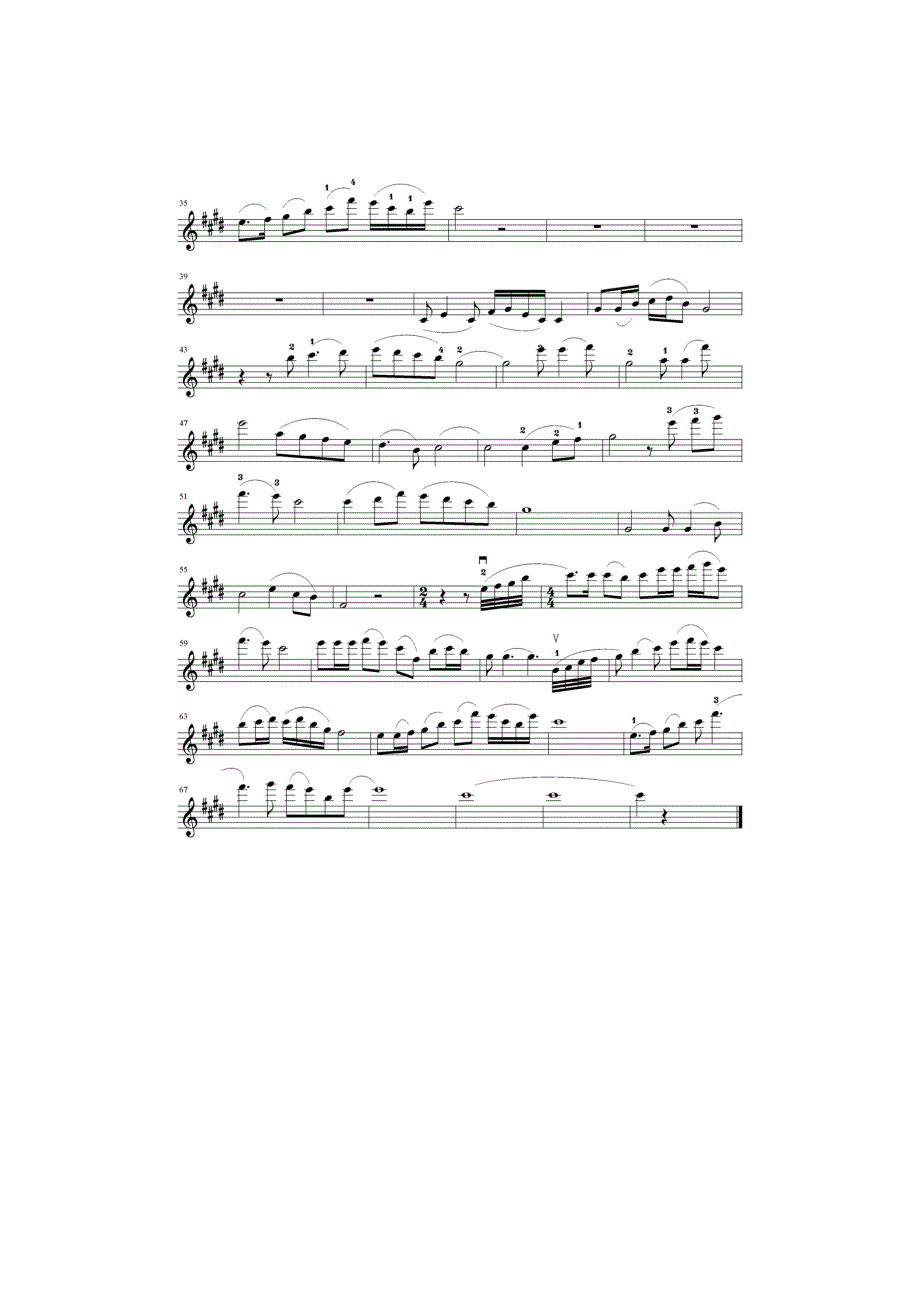 小提琴乐谱 天路_第2页