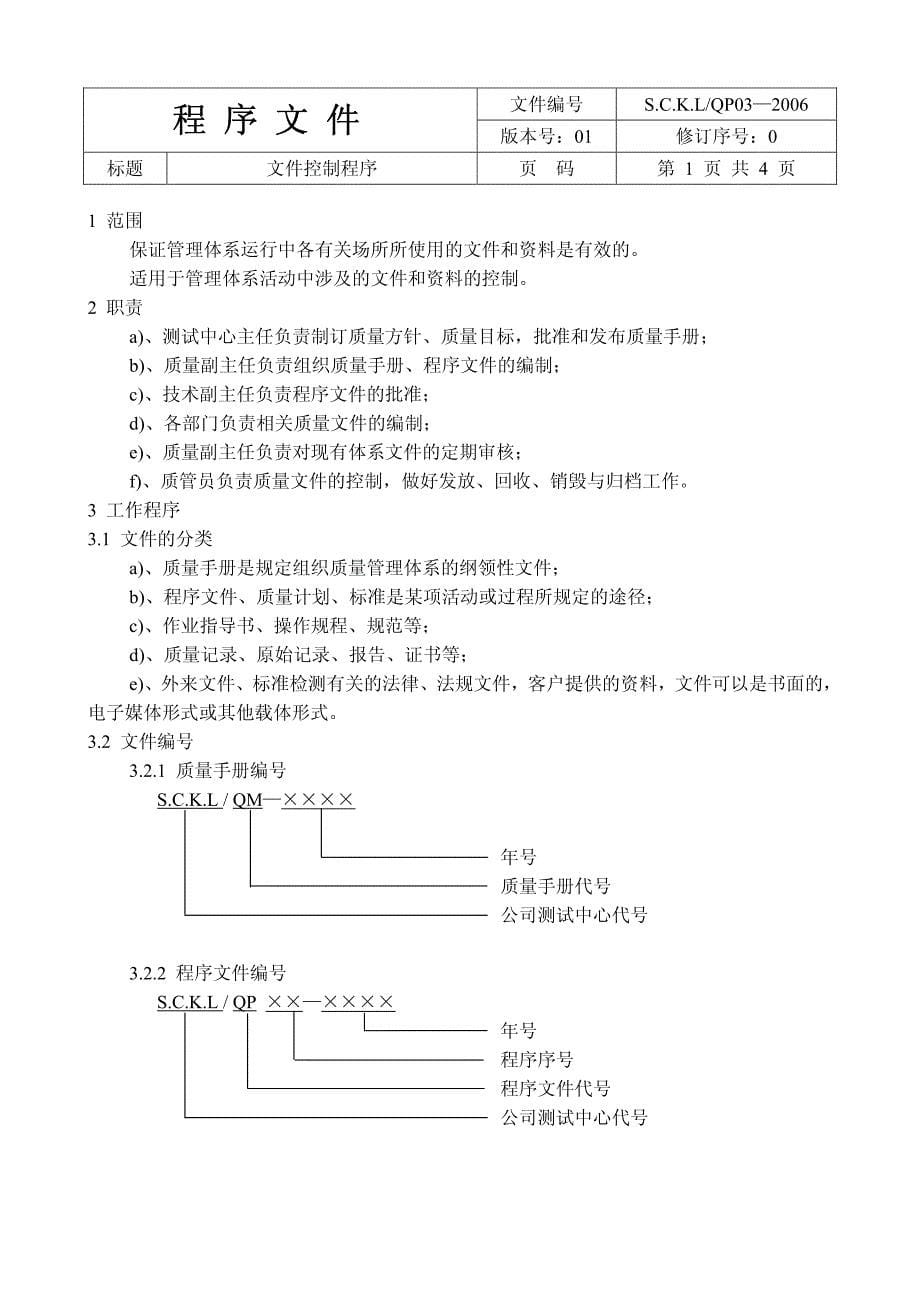 某空调器制造有限公司测试中心实验室认可：程序文件_第5页