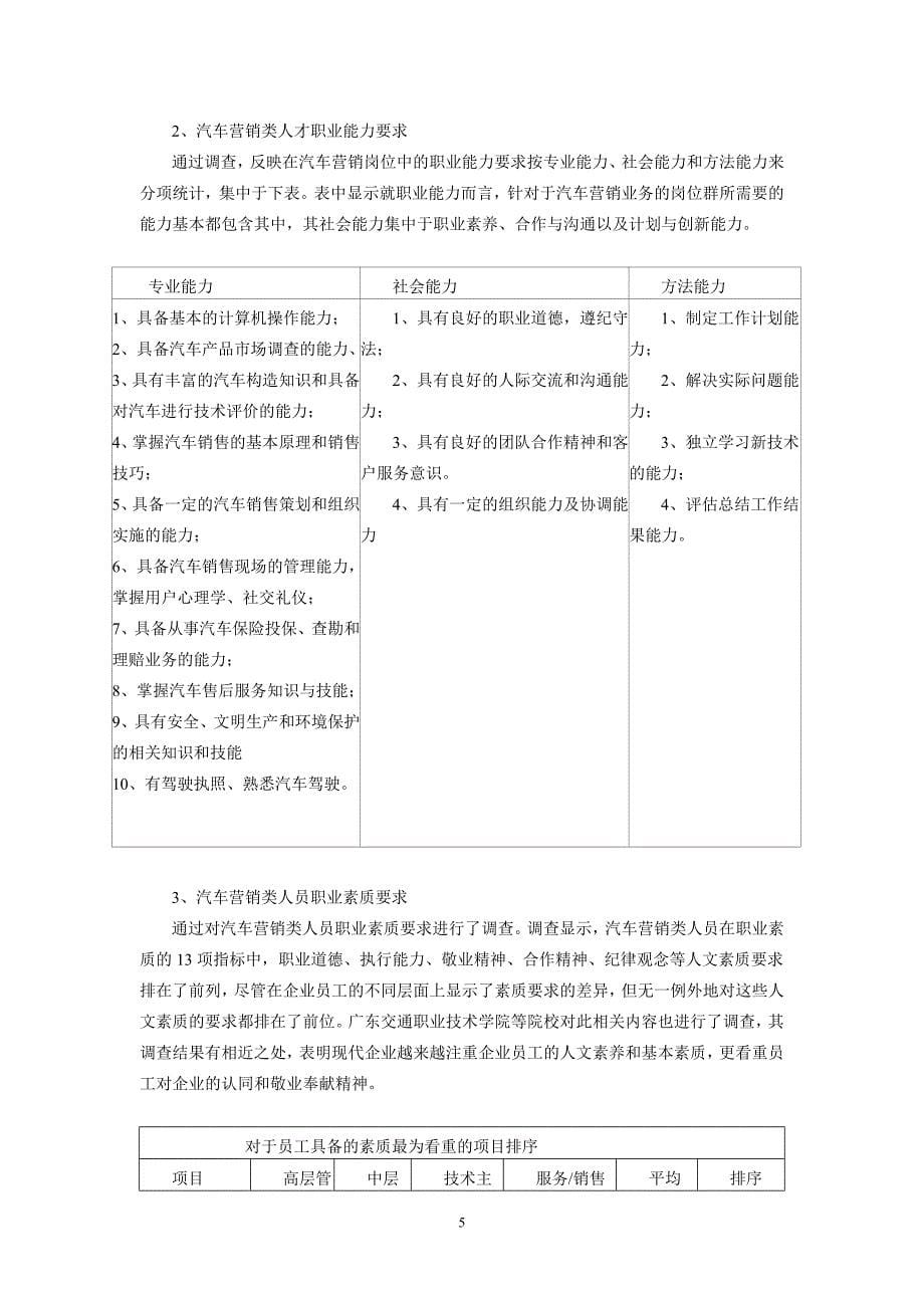 汽车技术服务与营销调研报告2_第5页