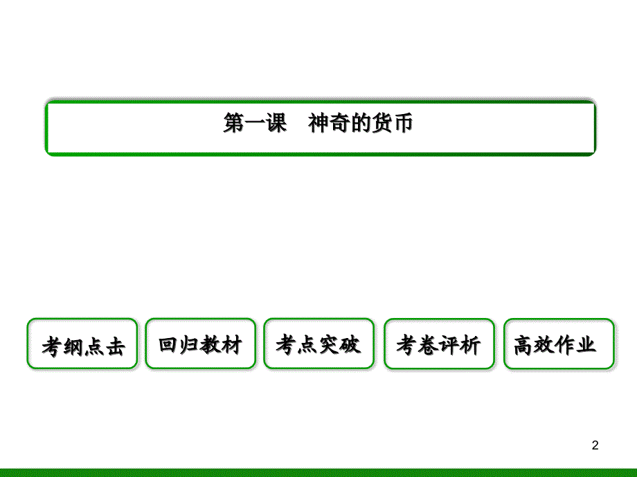 高中政治 1-1-1神奇的货币1 高三政治一轮复习ppt课件_第2页