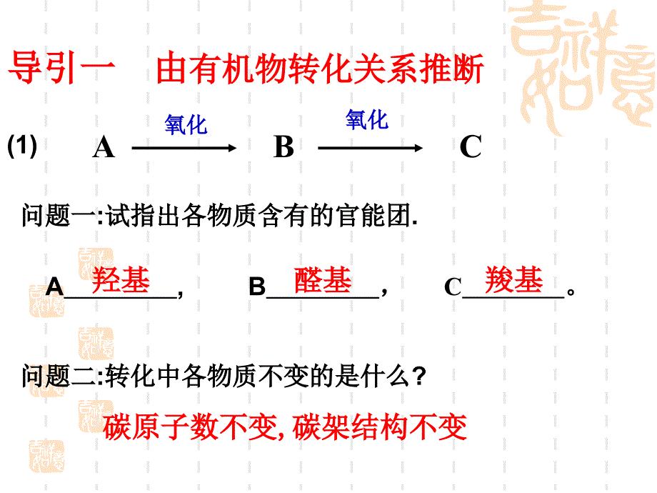 专题复习——有机化学推断_第4页