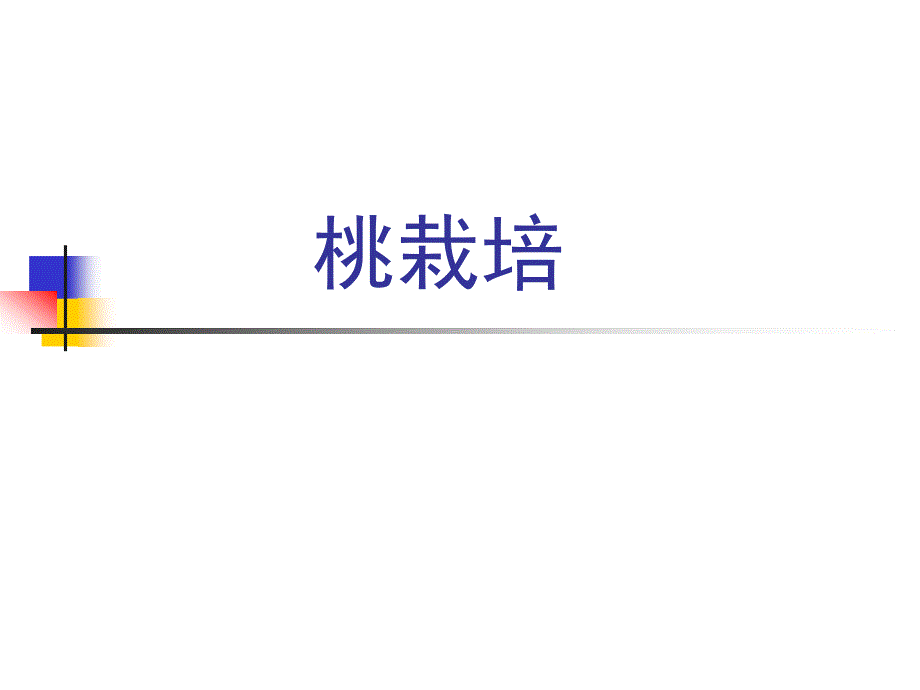 桃树栽培简易版_第1页