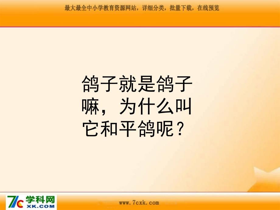 2015年春湘教版语文一年级下册《和平鸽》ppt课件_第3页