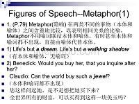 新编英语教程修辞Figures of Speech--Metaphor