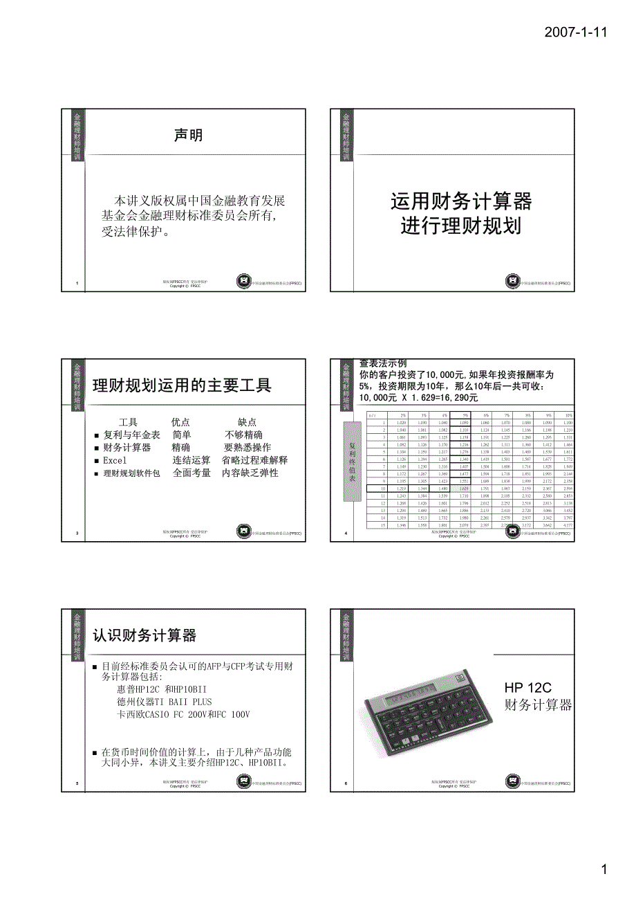 2-AFP财务计算器运用_第1页