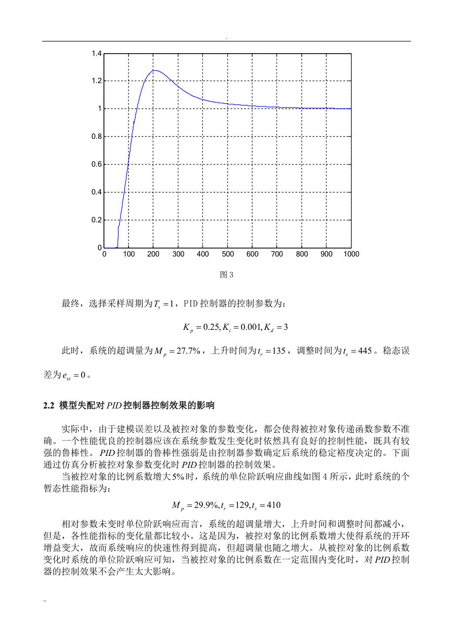 PID控制算法MATLAB仿真研的研究_第3页