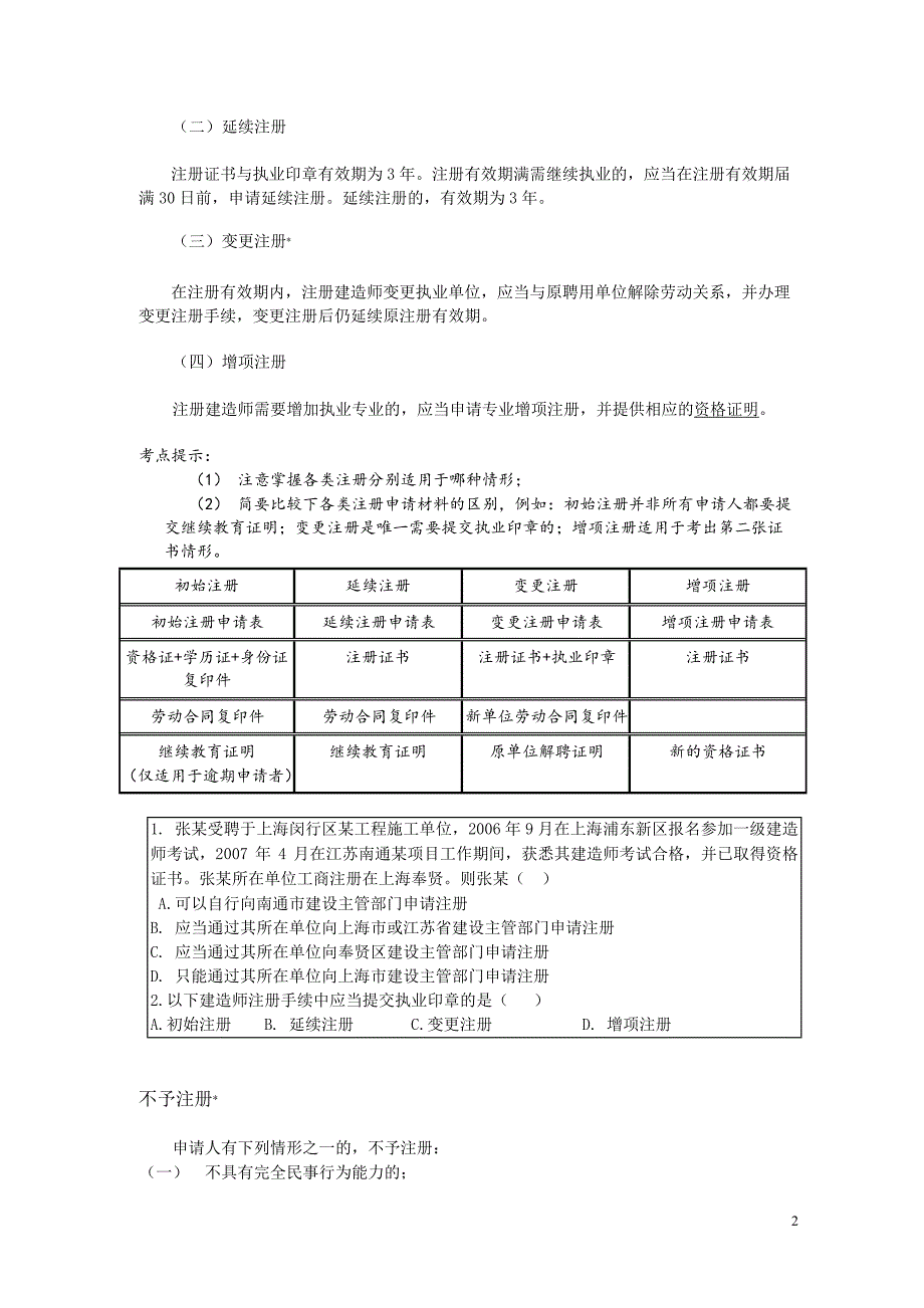 2018一级建造师《法规》重点概要_第2页