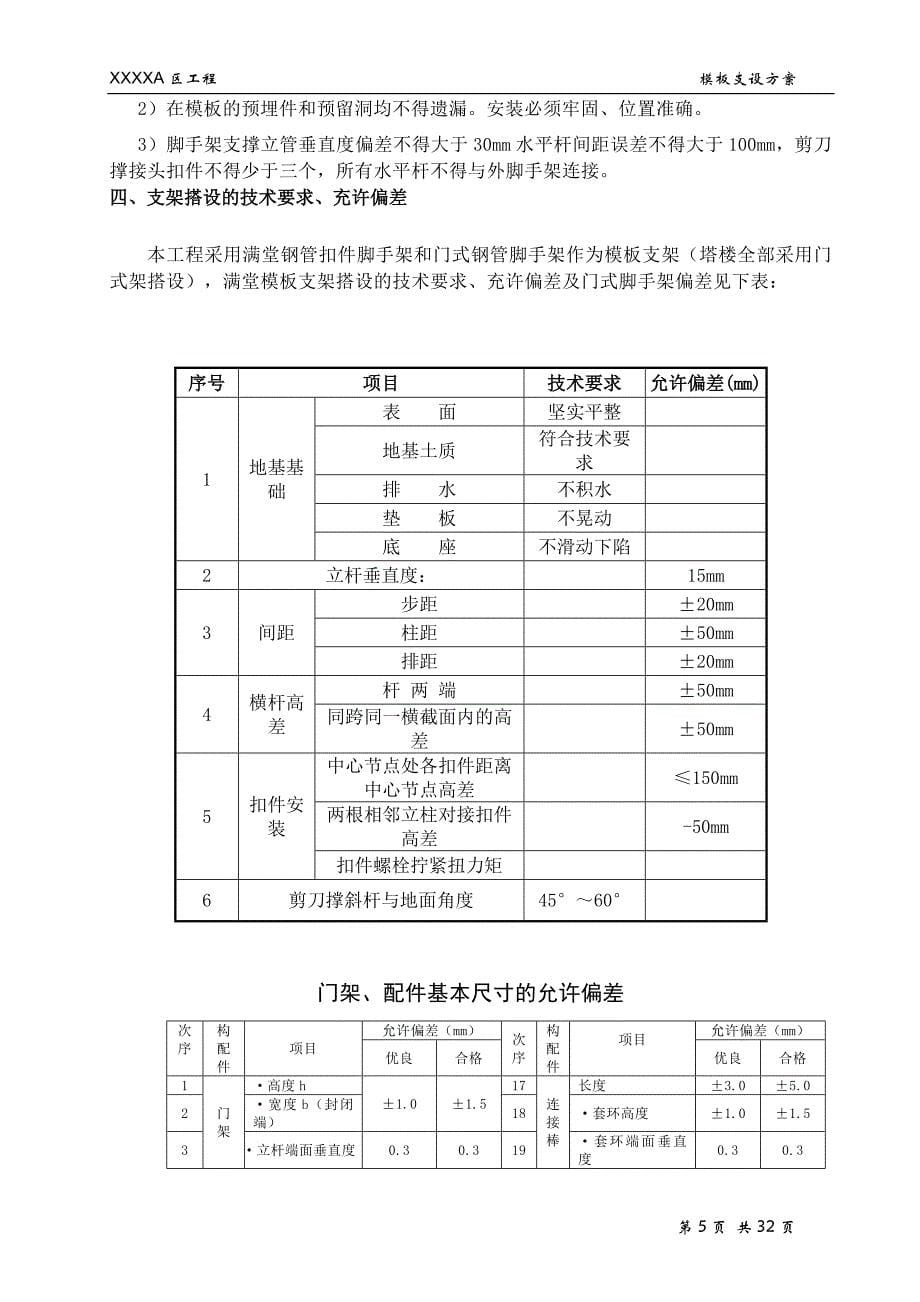 某商住楼工程模板安装支设施工方案_第5页