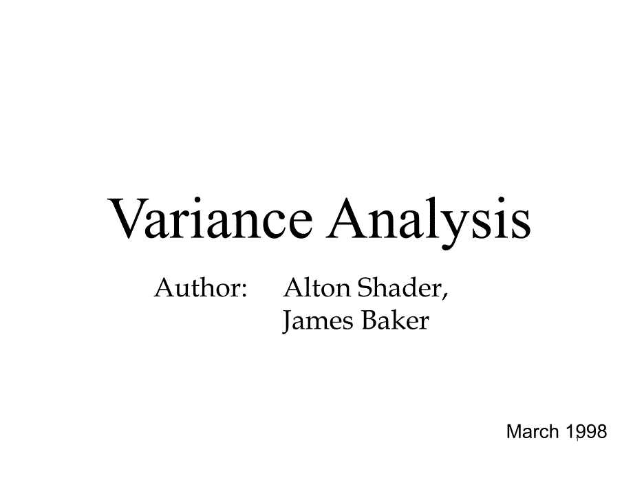 贝恩分析方法-varianceanalysis_第1页