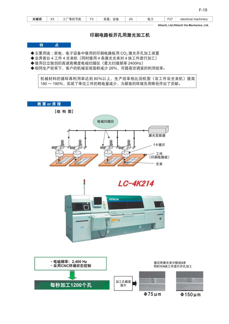 印刷电路板开孔用激光加工机_第1页