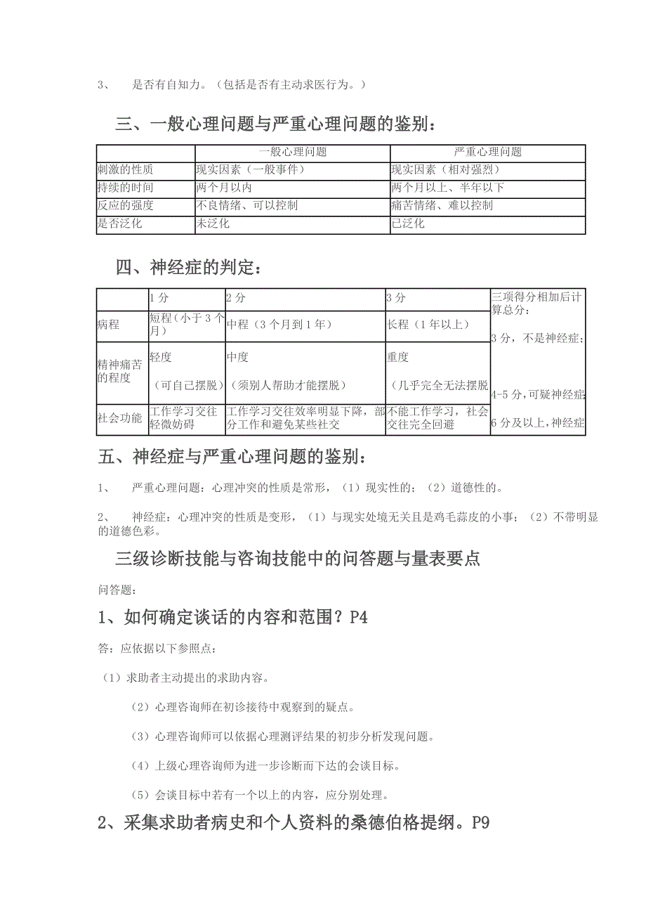 心理咨询师三级技能考试必备(一)_第2页