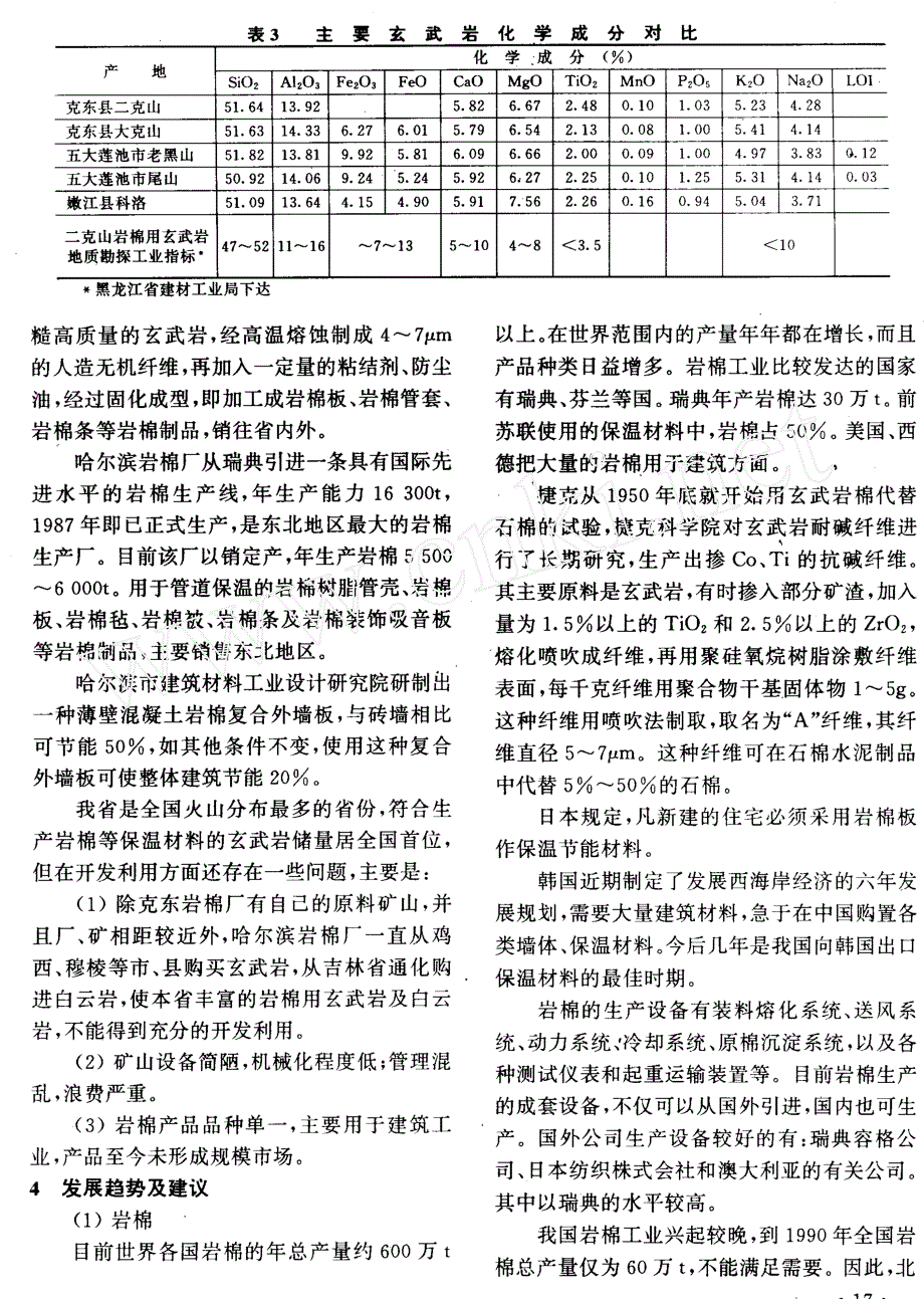 黑龙江省岩棉用玄武岩地质特征及开发利用_第3页