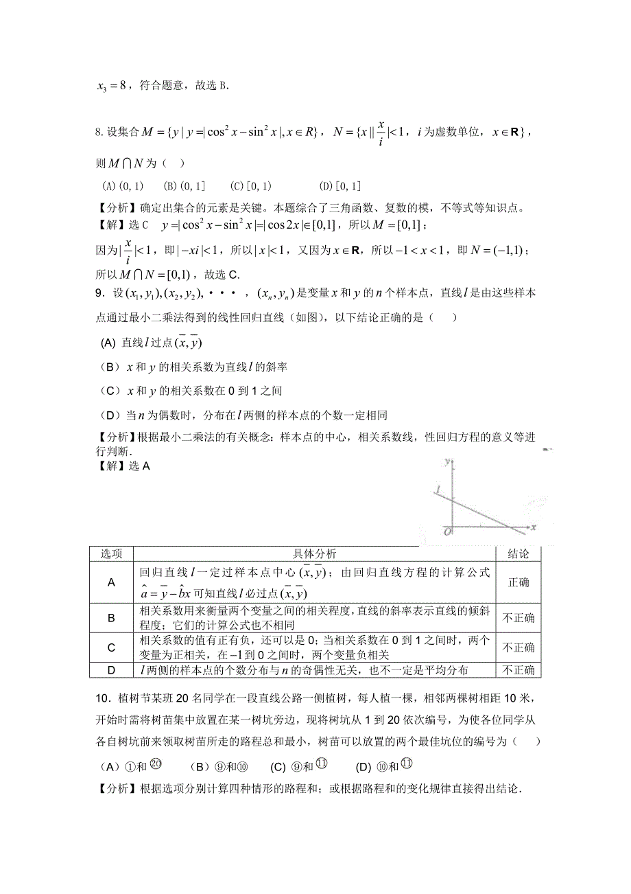 2011年高考陕西省数学试卷-文科(含详细答案)_第3页