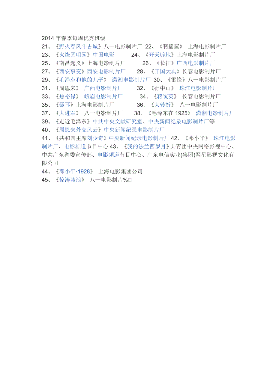 本学期每周学生观看爱国主义影视片_第2页