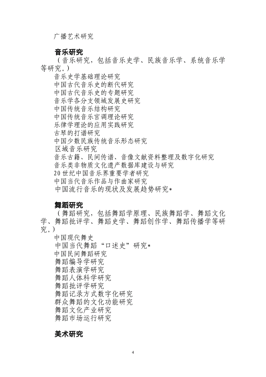 2011年度国家社会科学基金艺术学项目课题指南_第4页