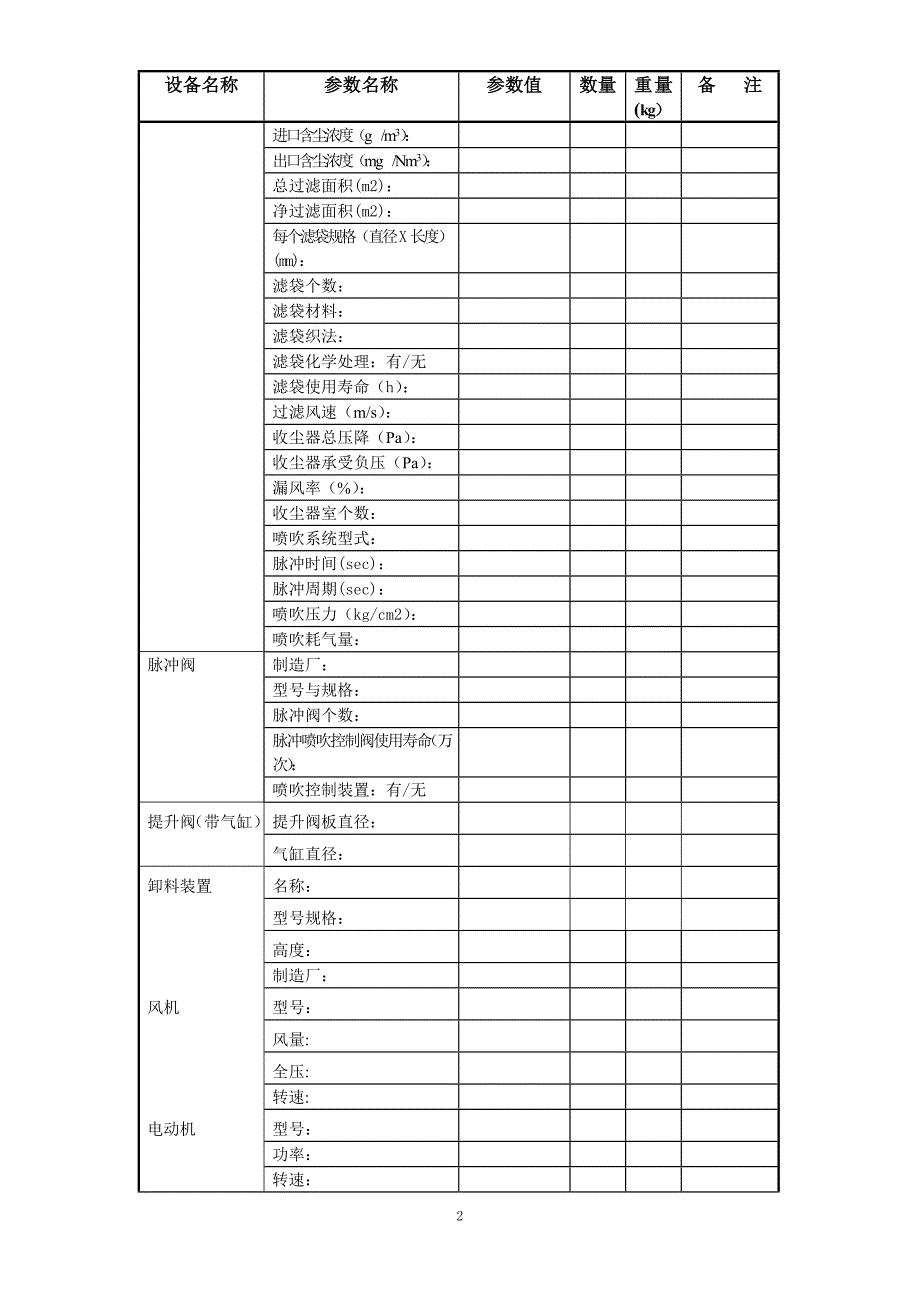 袋收尘招标文件_第3页