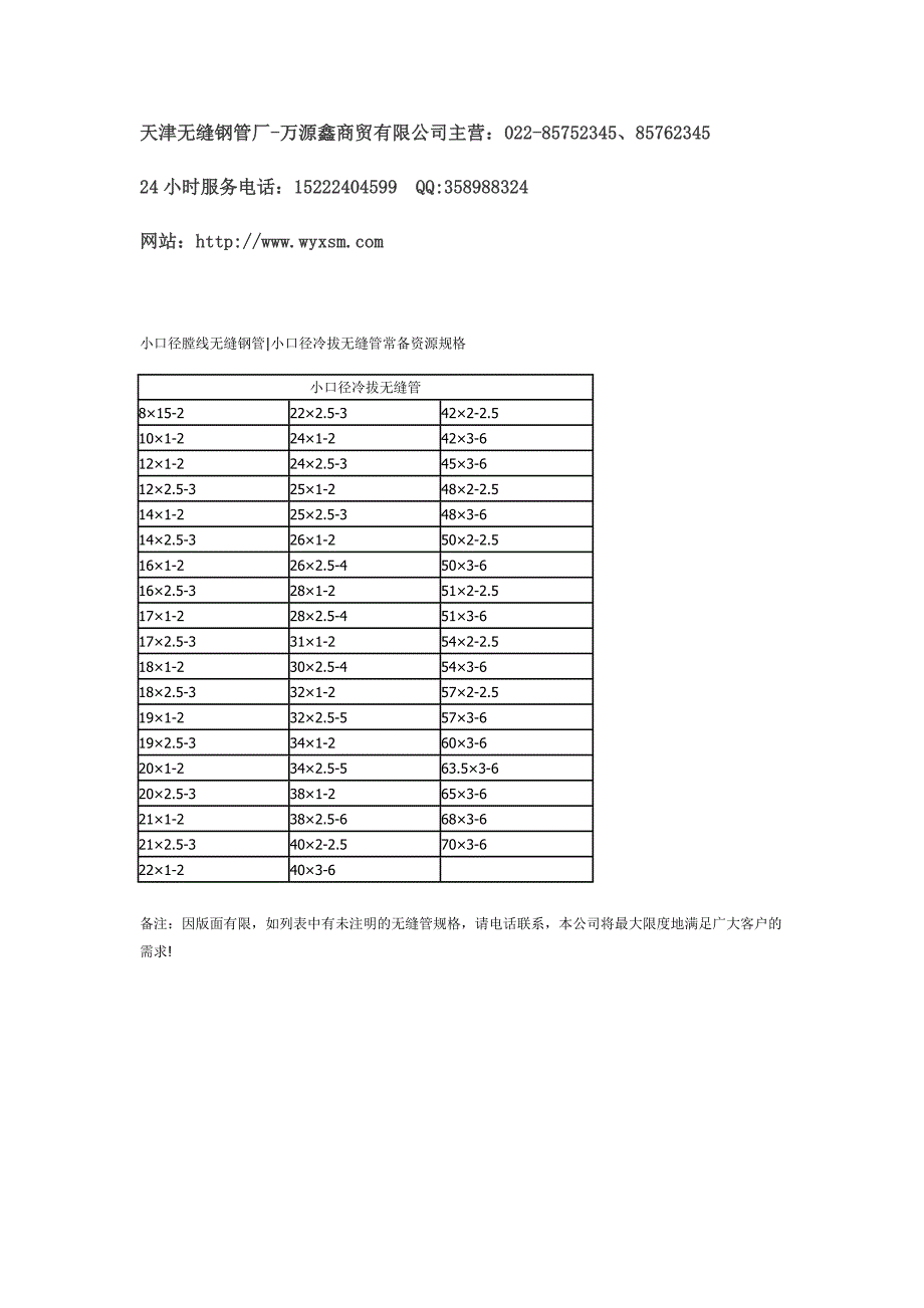 小口径无缝钢管_第1页