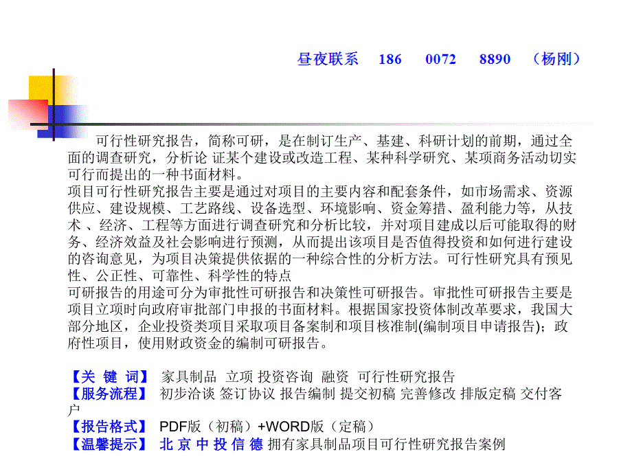 家具制品项目可行性研究报告_第2页