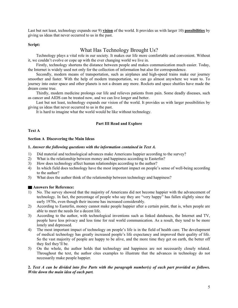 新世纪大学英语综合教程4(第二版)Lecture Notes_U2_第5页